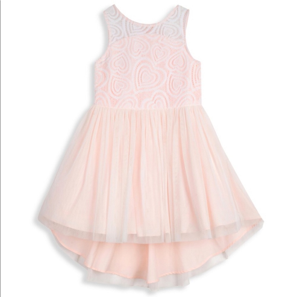 Pippa & Julie Little Girl's Heart Lace Ballerina Dress size 6